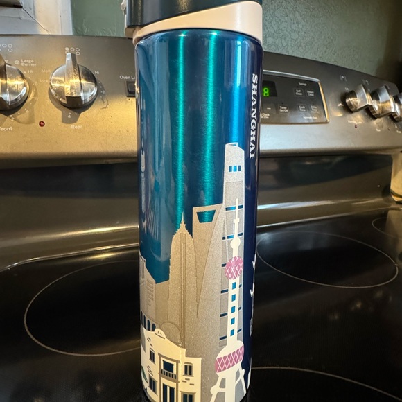 Starbucks Other - Starbucks-Shanghai Skyline Blue Travel Mug